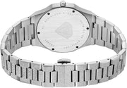 Pierre Richardson Men’s Luxury Watch PR5691 – Silver Frosted Stainless Steel