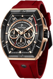 Paras Crown Watches for Men Tonneau 5ATM Waterproof Quartz Luxury