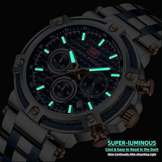 MF MINI FOCUS Business Men Watches (Chronograph/Waterproof