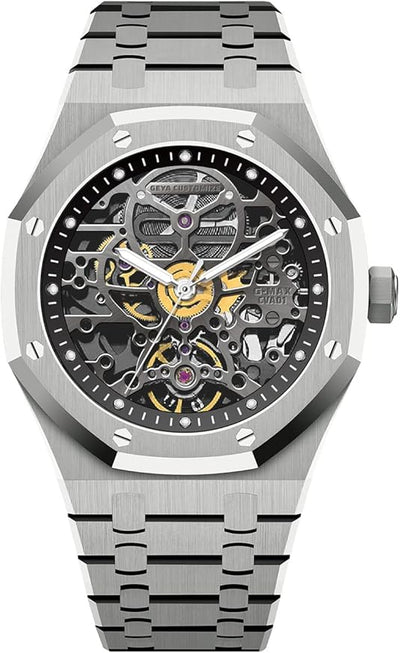 Redhai Automatic Mechanical Watch Skeleton Stainless 50M Waterproof
