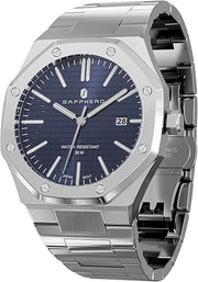 Men's Watch Octagonal Stainless Steel 30M Waterproof Luminous Wristwatch