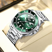 Quartz Watches for Men,Stainless Steel Waterproof Analog Watch
