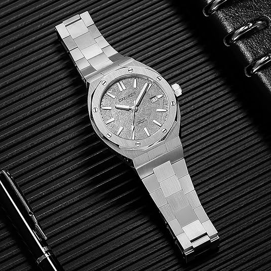 CADISEN Automatic Men's Mechanical Watch Waterproof Calendar Business