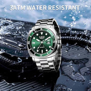 Quartz Watches for Men,Stainless Steel Waterproof Analog Watch