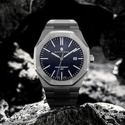 Men's Watch Octagonal Stainless Steel 30M Waterproof Luminous Wristwatch